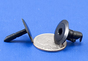 Black push connector
