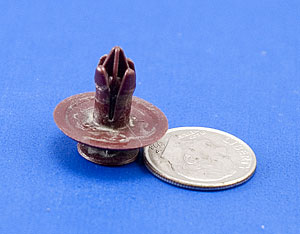 Red push button bottom part way