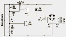 One transistor battery charger