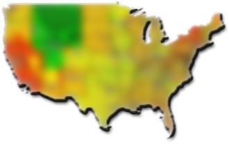 Gas Price color map