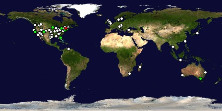 Last 100 visitors across world