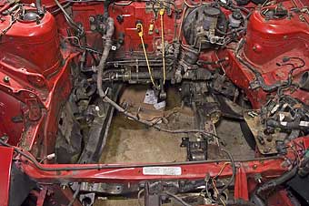 Empty Engine Compartment