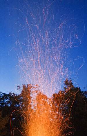Long exposure sparks